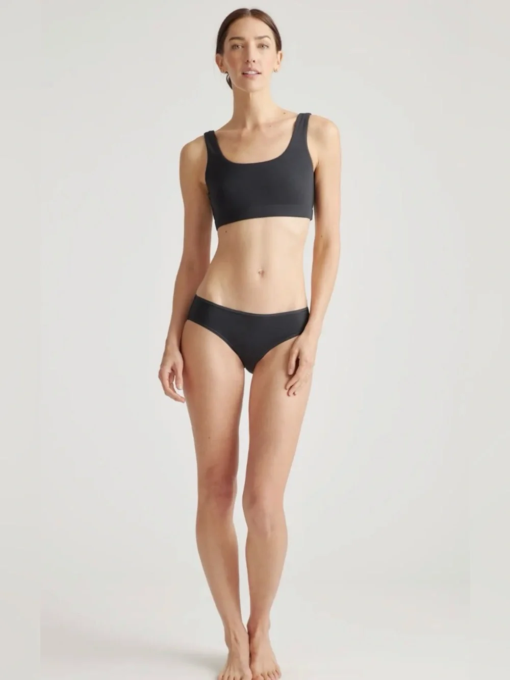 Quince Organic Cotton Hipster  In Black Size XL NEW 3 PAIRS